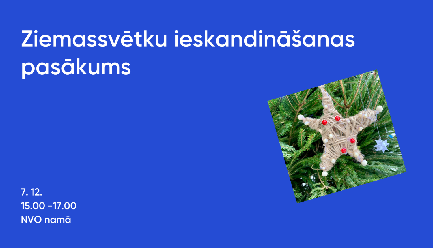 Ziemassvētku ieskandināšana NVO namā