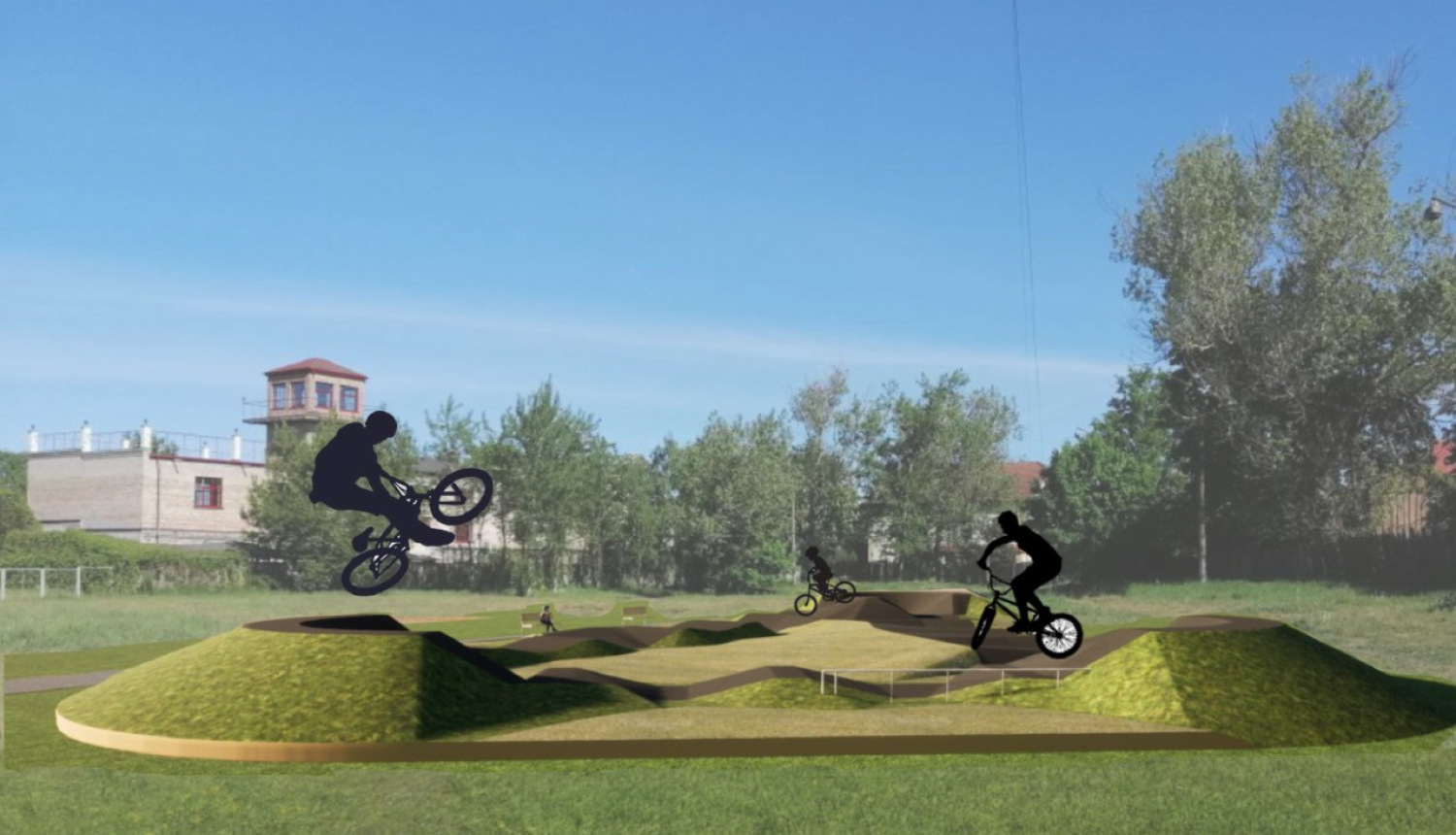 Bolderājas pumptrases vizualizācija