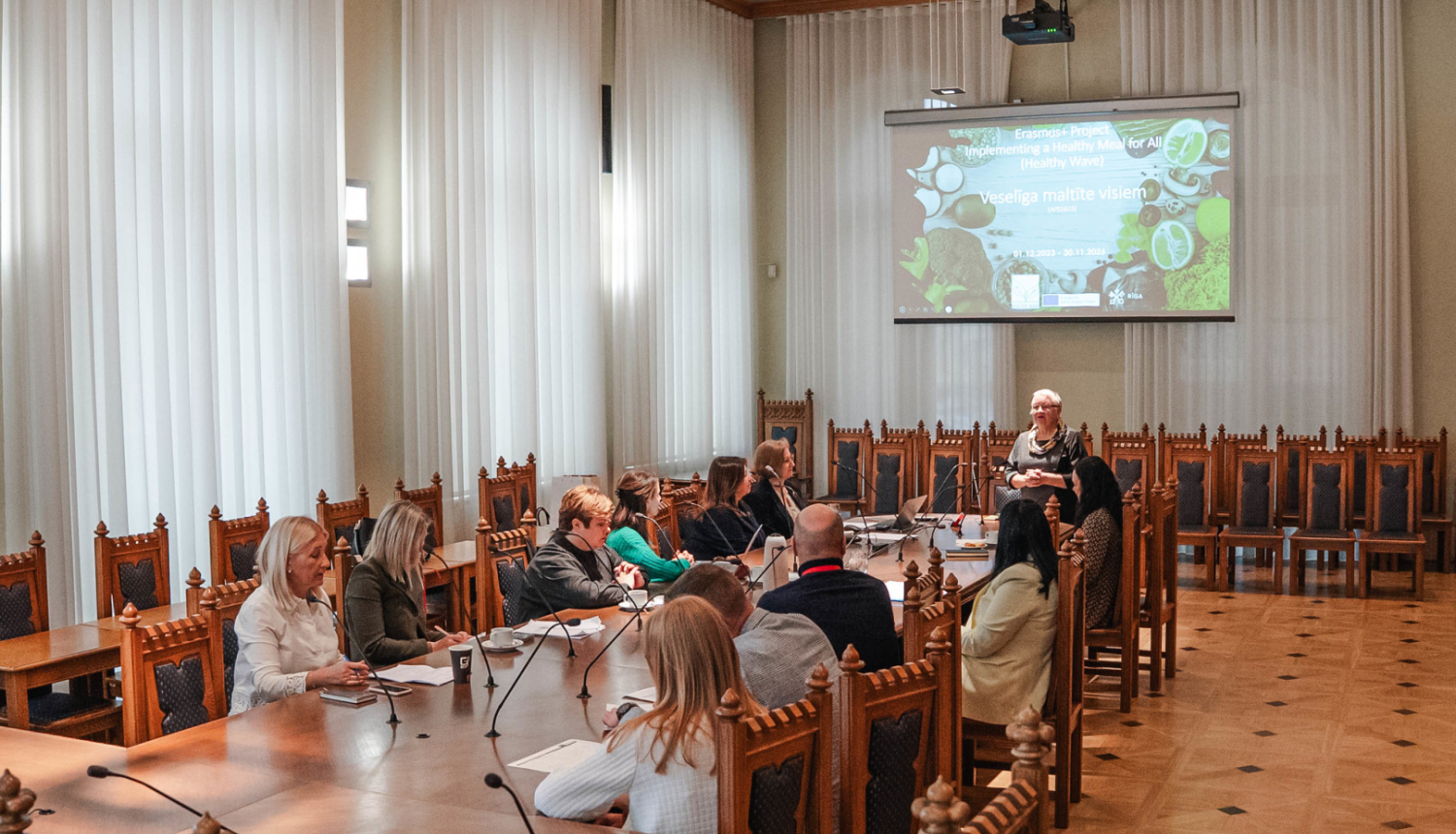 Erasmus+ projekta "Veselīga maltīte visiem" sanāksme