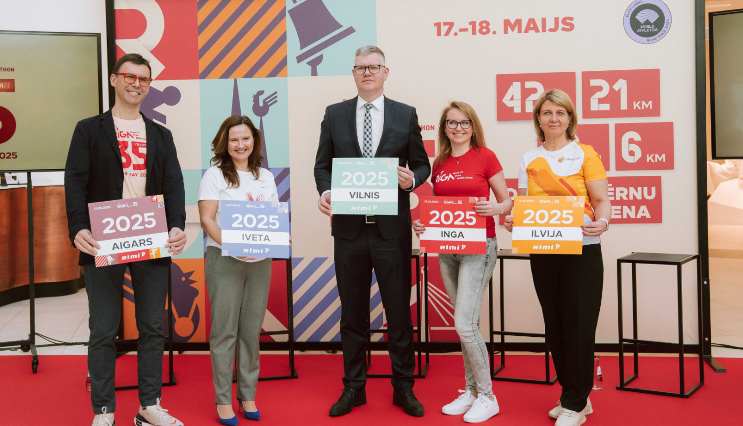Rimi Rīgas maratona preses konference