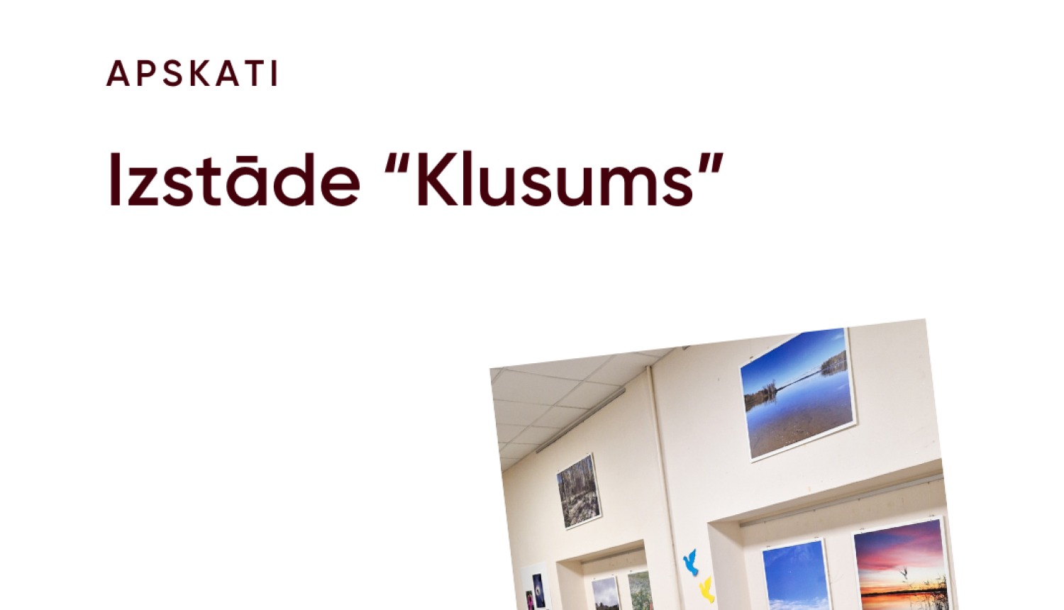 Izstādes vizuālis