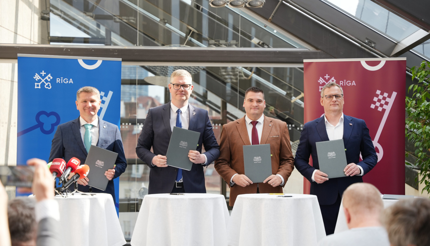 Rīgas domes koalīcija paraksta sadarbības līgumu 