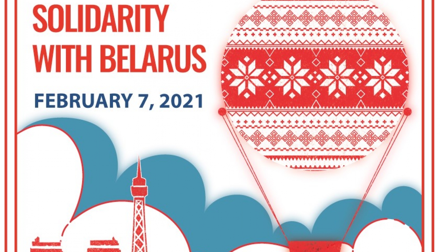 Baltkrievijas solidaritātes diena plakāts