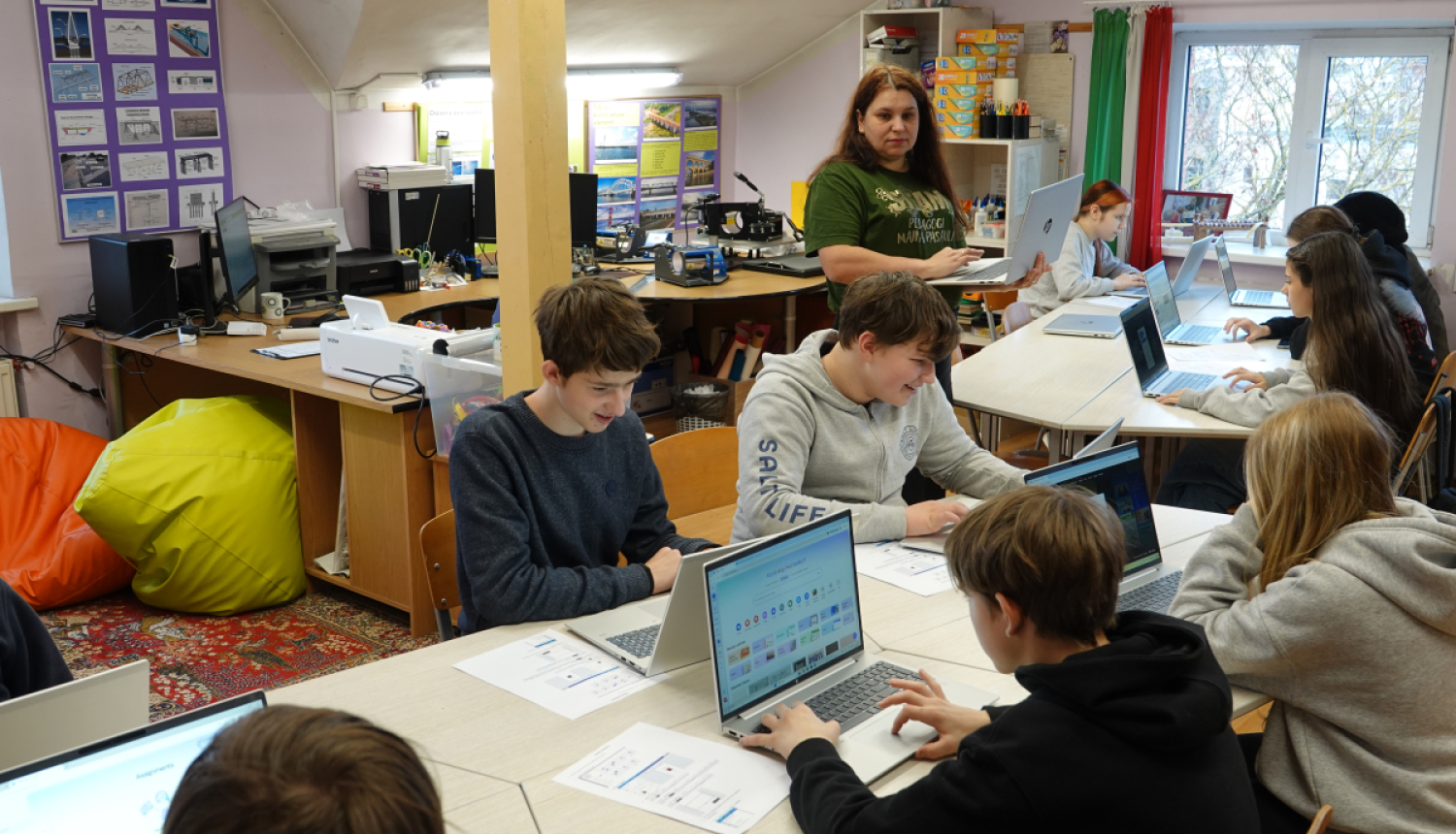 Digitālo prasmju mācībās klasē