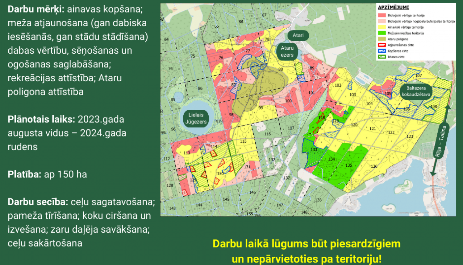 Mežu kopšanas darbi