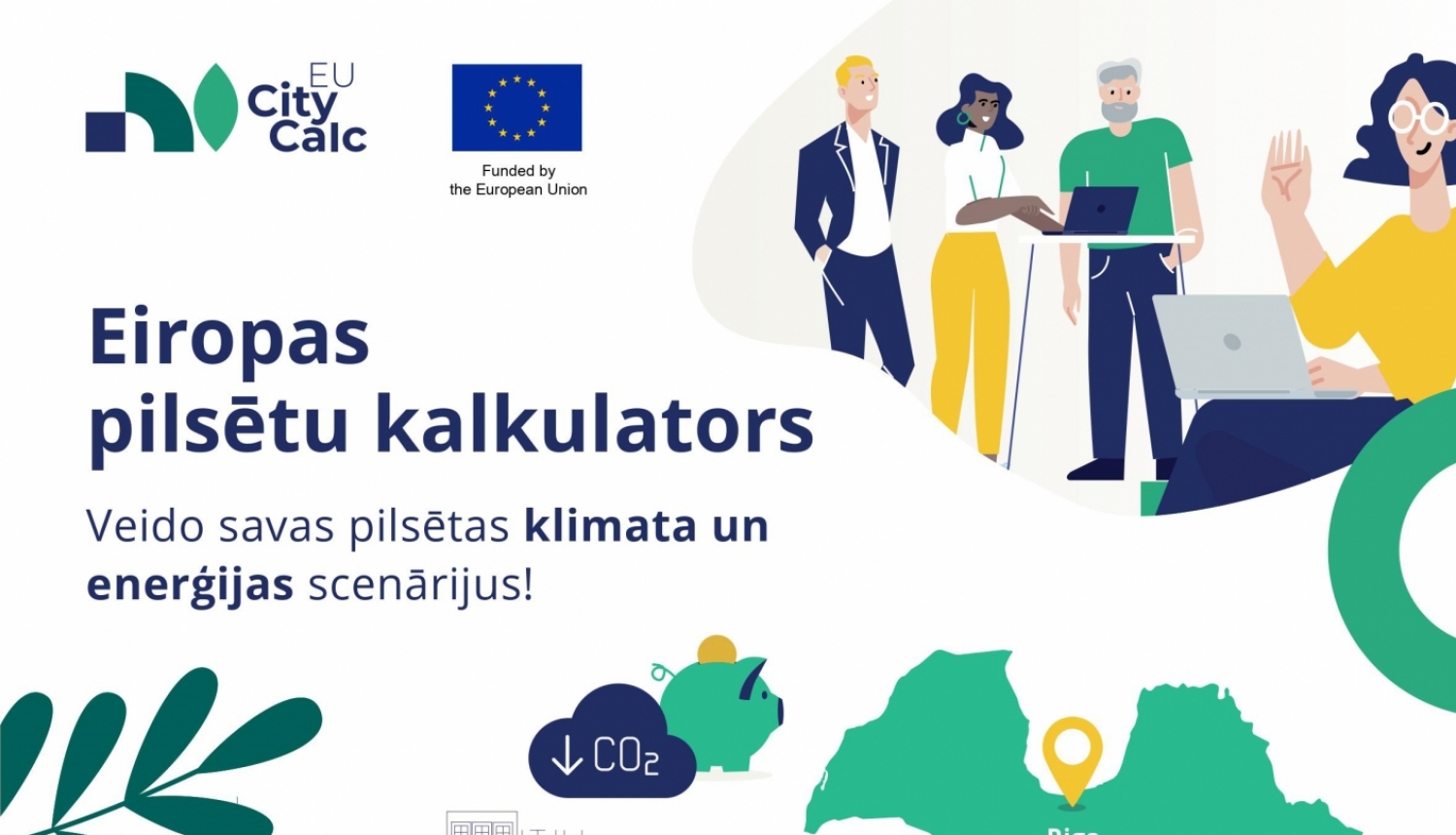 Eiropas pilsētu kalkulators vizuālis