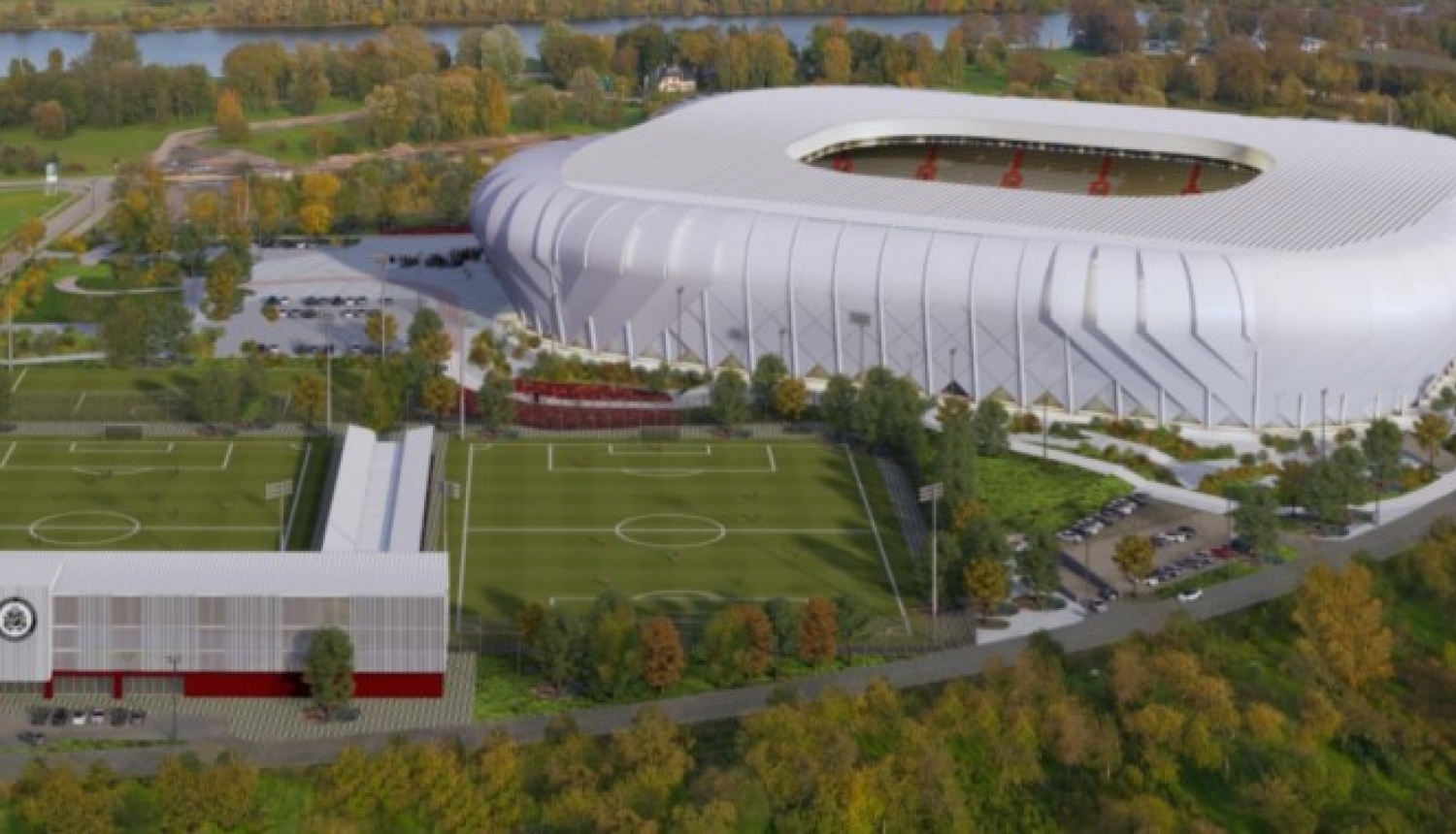 Futbola stadiona vizualizācija