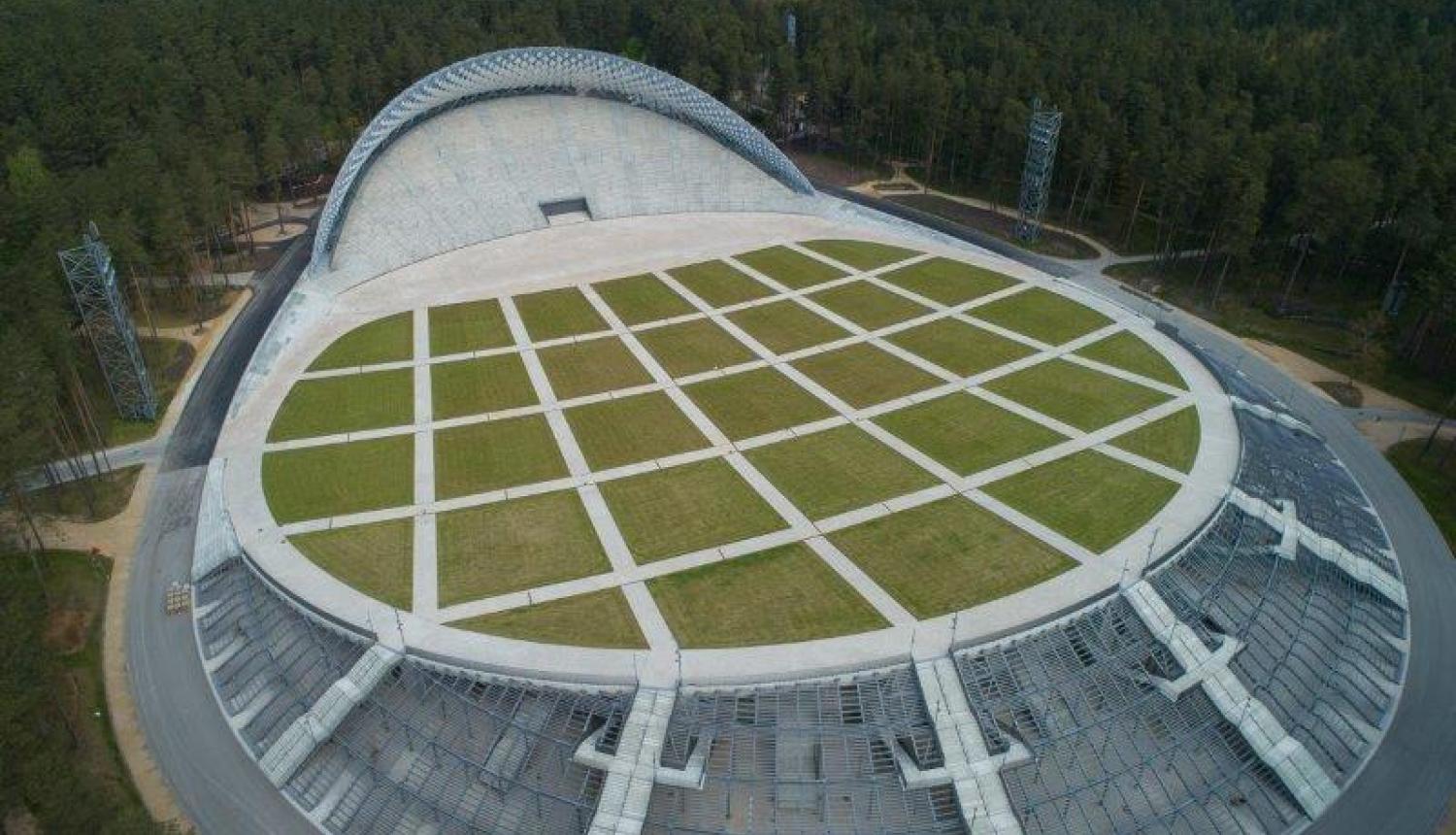 Mežaparka estrāde skats no augšas