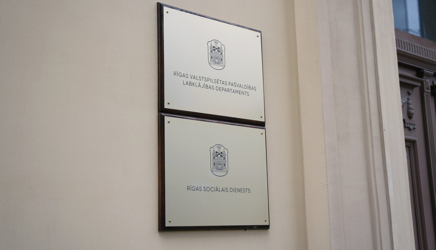 Uzraksts Rīgas pašvaldības Labklājības departaments 