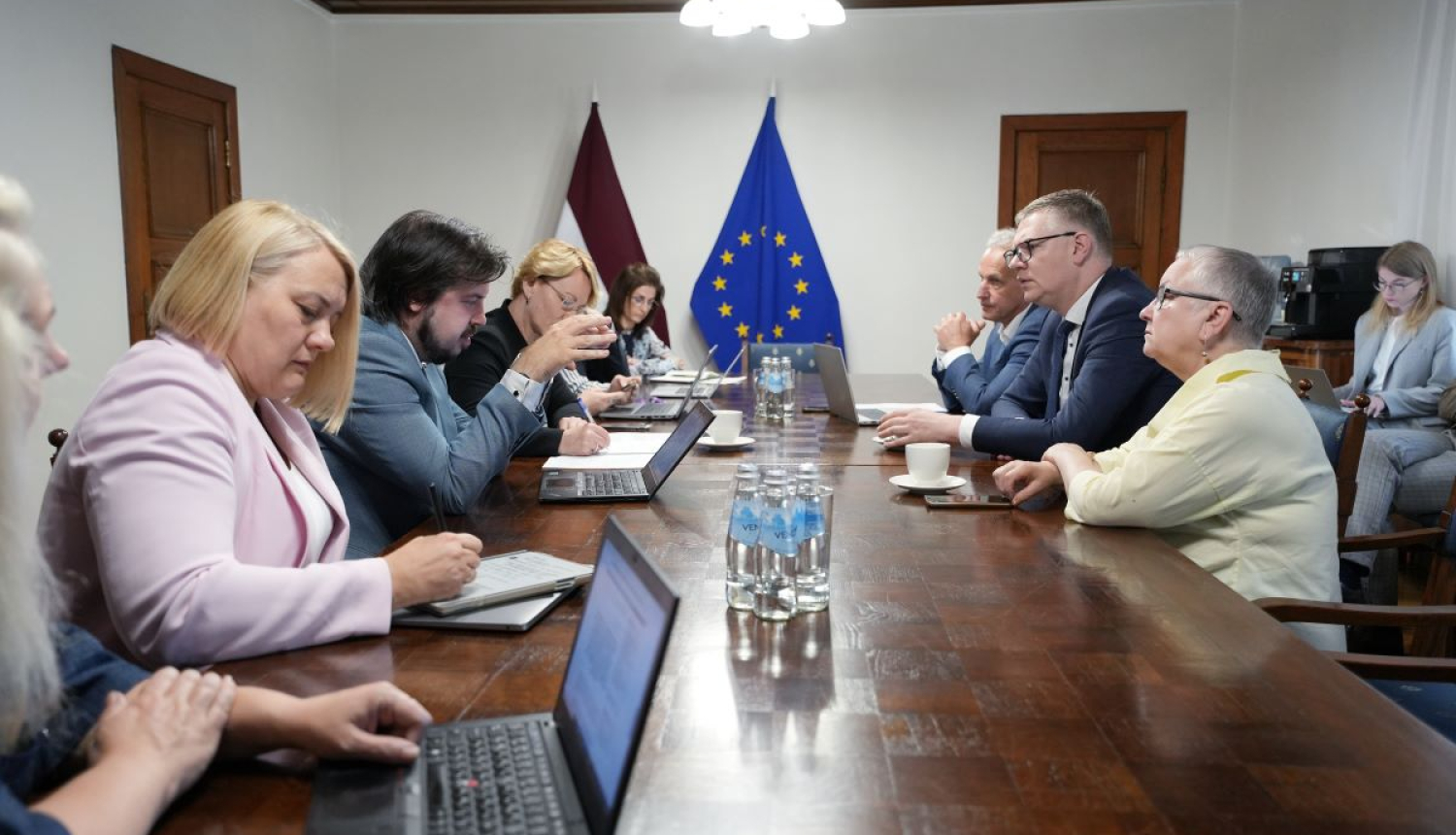 V.Ķirša tikšanās ar D.Melbārdi