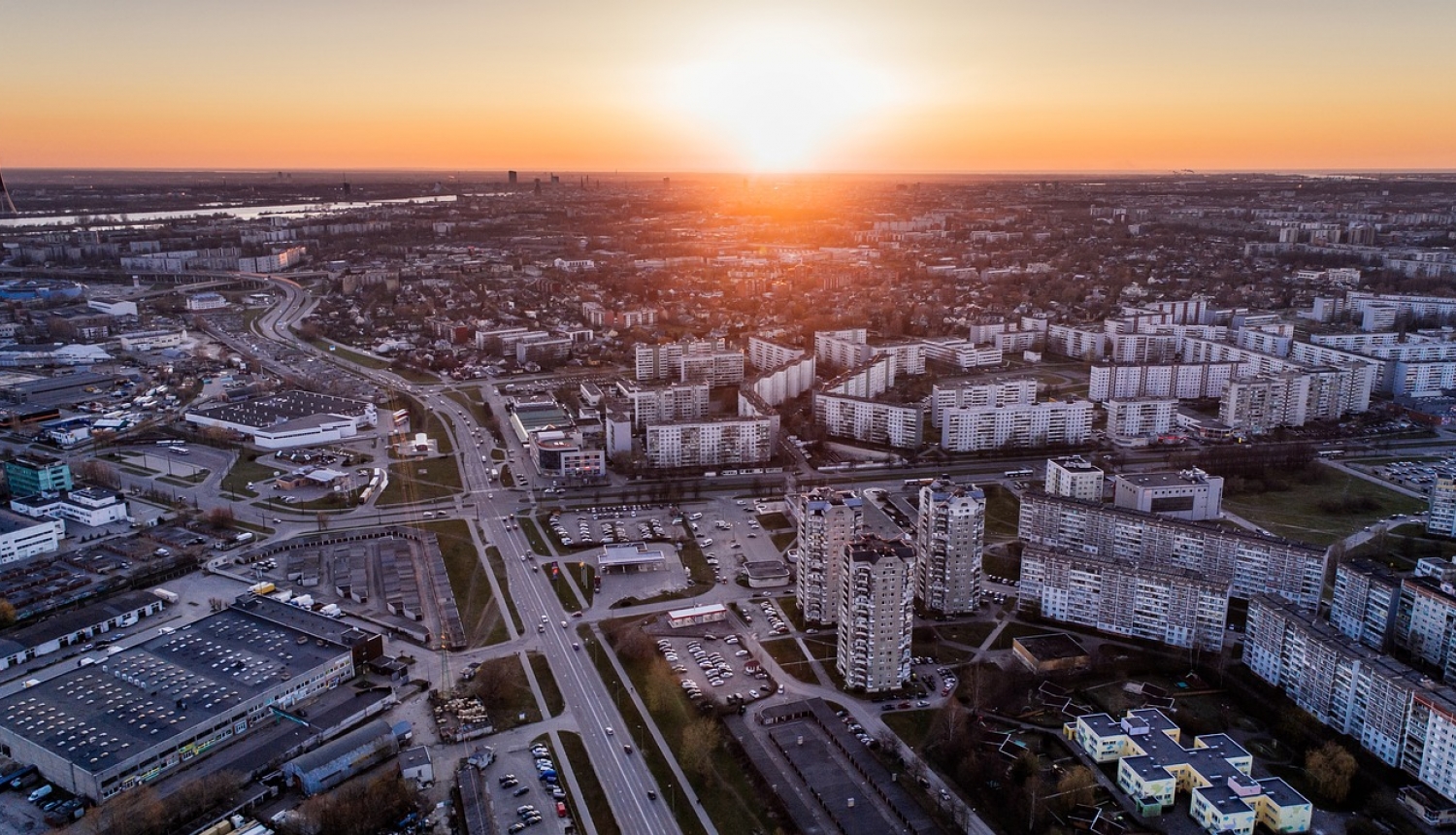 Skats uz Rīgu no augšas