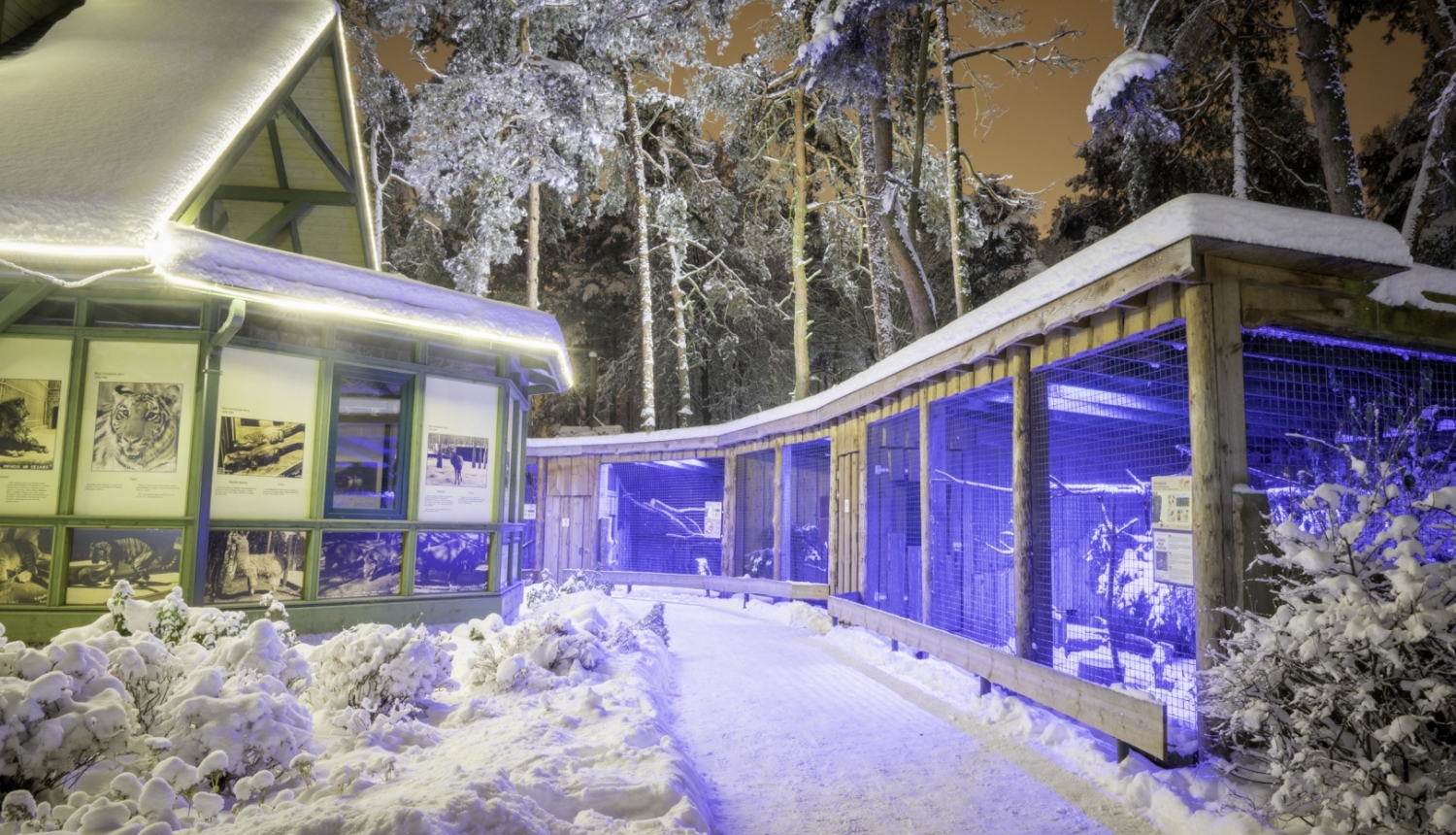 Apsnigušas ēkas zooloģiskajā dārzā