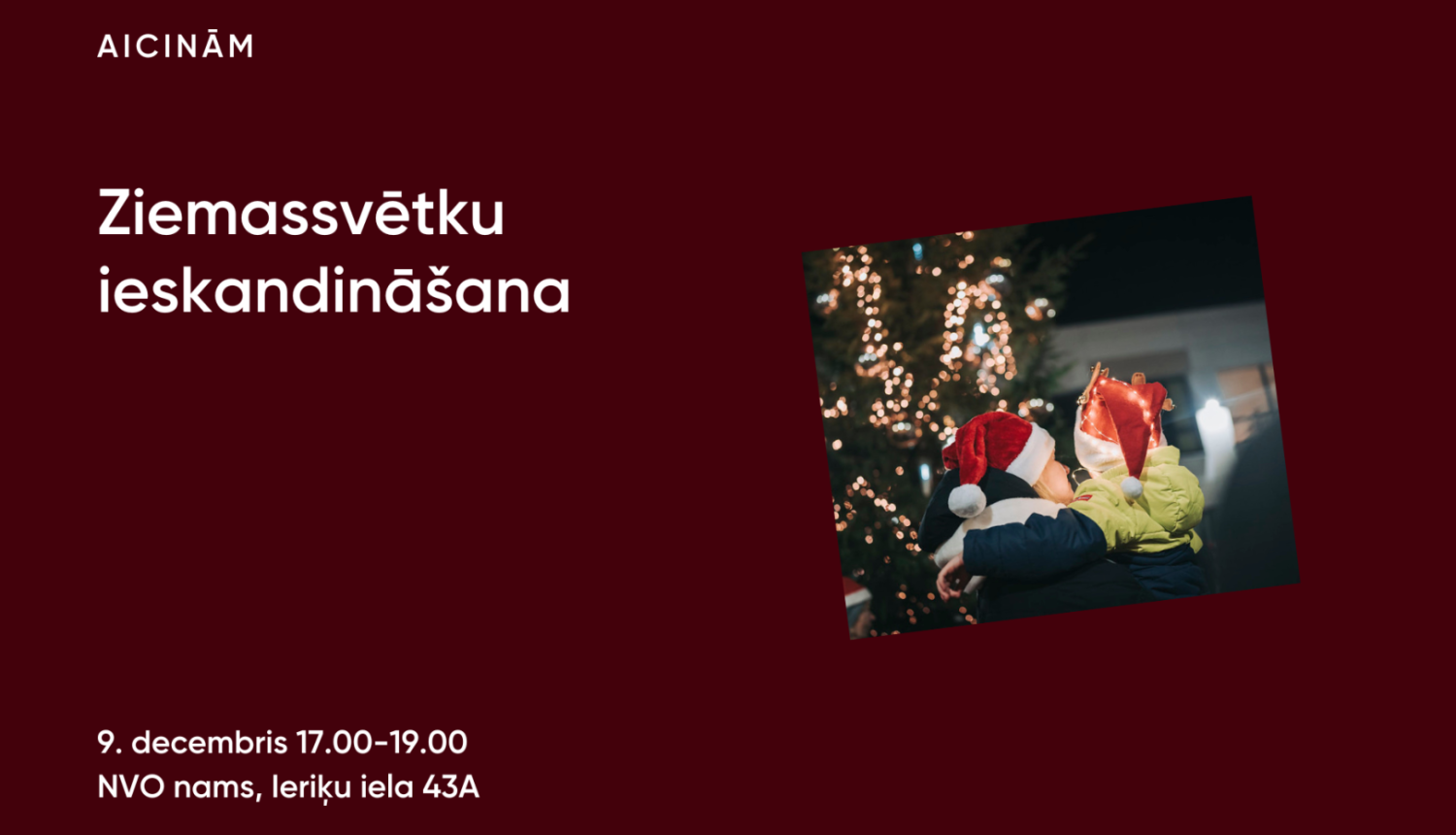 Ziemassvētku ieskandināšana vizuālis