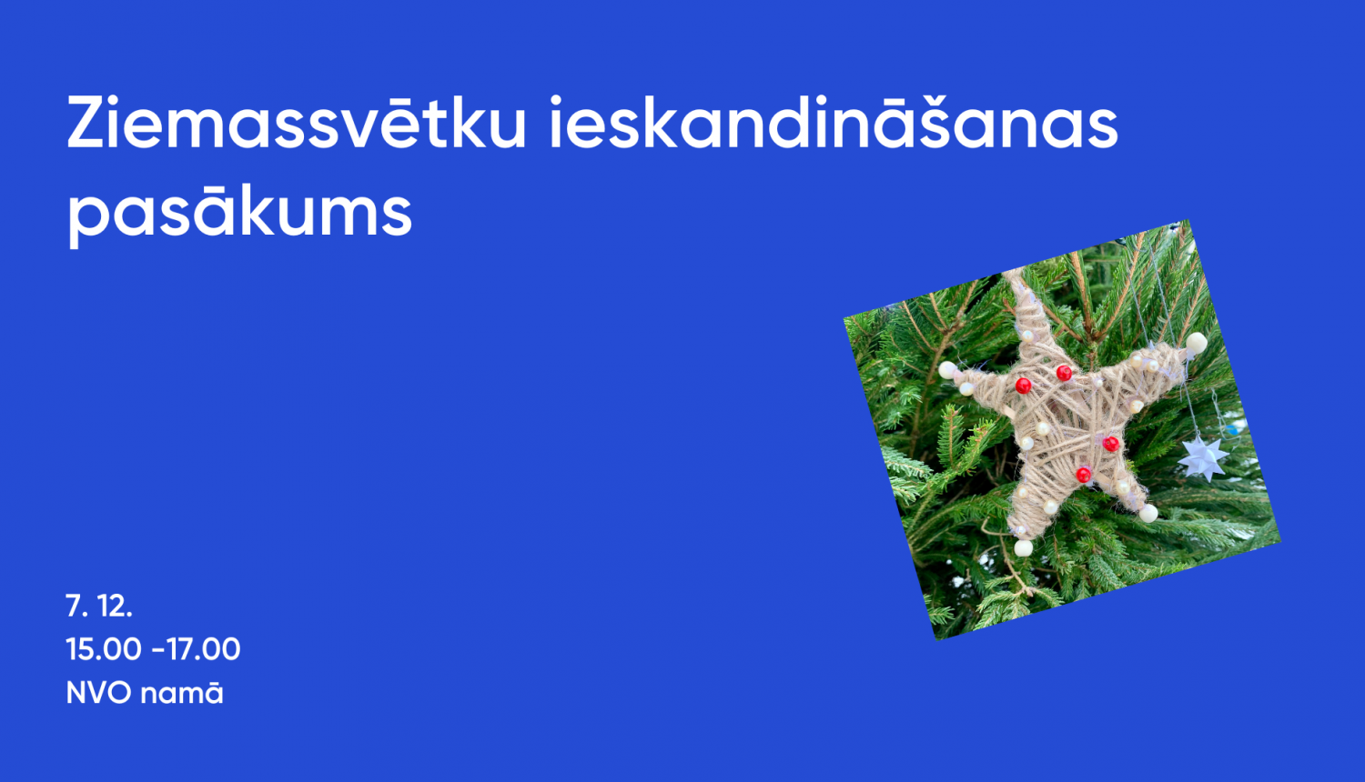 Ziemassvētku ieskandināšana NVO namā